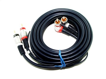 KABEL 2XRCA KĄTOWE +STEROWANIE SUBWOOFER