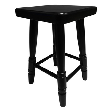 Taboret Kuchenny Czarny Solidny Stołek 46cm Taborety Krzesło Kuchnia Stół