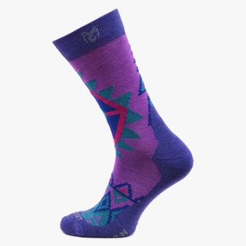 Skarpety trekkingowe sportowe z wełny merynosa 80% merino kolorowe 42-45