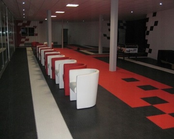 Напольный гофрированный лист ПВХ 4мм СВЕТЛО-СЕРЫЙ