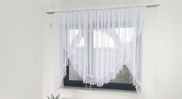 ГОТОВАЯ ШТОРА 500 х 165 СМ ГИПУРА ВОИЛЬНАЯ ШТОРА