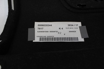 MERCEDES C W204 POLIČKA KUFRU A2046901849