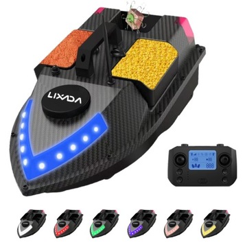 GPS ŁÓDKA ZANĘTOWA D020 600M 99 PUNKTÓW GPS, KOLOROWA DIODA LED 12000MAH LIXADA