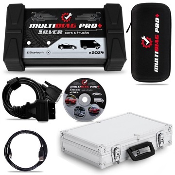 SKANER DIAGNOSTYCZNY OBD2 WSZYSTKIE MARKI SAMOCHODÓW MULTIDIAG PRO+ SILVER