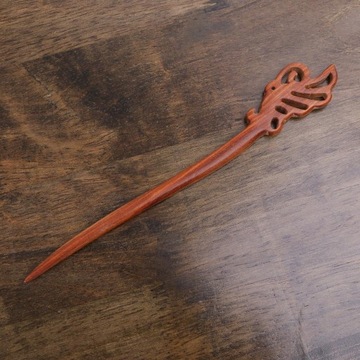 Винтажная заколка-бабочка, красная