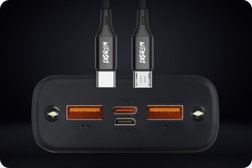 POWER BANK 30000 PD QC + ПРОЧНЫЙ КАБЕЛЬ USB-C ТИПА C