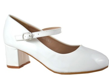 Лак ТАПОЧКИ НА ВЫСОКОМ КАБЛУКЕ COMMUNION WHITE r35