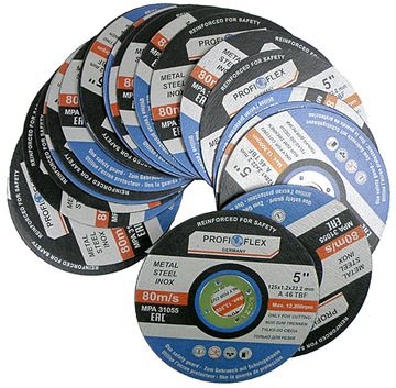 25 szt. TARCZA TARCZE DO CIĘCIA METALU 125 x 1.2 mm | PROFI-FLEX