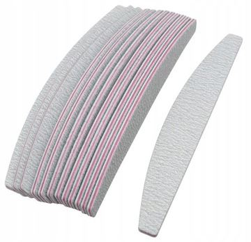 50x PILNIK do paznokci ŁÓDKA ZEBRA 100/180