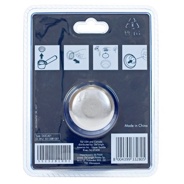 Фильтр-фильтр для кофе, состоящий из двух частей, для кофемашины DeLonghi Original.