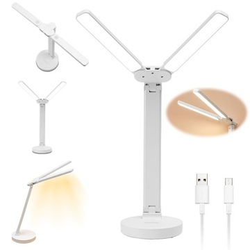 LAMPKA BIURKOWA SZKOLNA BIURKO LED USB DOTYK NOCNA