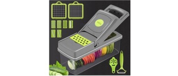 МНОГОФУНКЦИОНАЛЬНАЯ ТРЕЗКА ДЛЯ ОВОЩЕЙ, ФРУКТОВ, ТЕРКА, 16 ЭЛЕМЕНТОВ