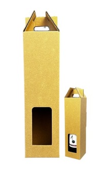 PUDEŁKO NA WINO BUTELKĘ WINA OPAKOWANIE 85x85x320mm URODZINY ŚWIĘTA