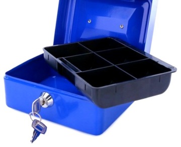 ЗАКРЫВАЕМАЯ МЕТАЛЛИЧЕСКАЯ КАССЕТА ДЛЯ ДЕНЕГ, ЯЩИКА ДЛЯ ДОКУМЕНТОВ и т. д.