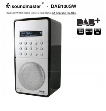 Soundmaster DAB+100 radio cyfrowe AUX akumulator