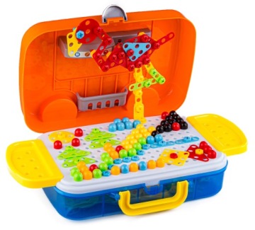 Креативная мозаика в чемодане 258 шт. 3D головоломка,