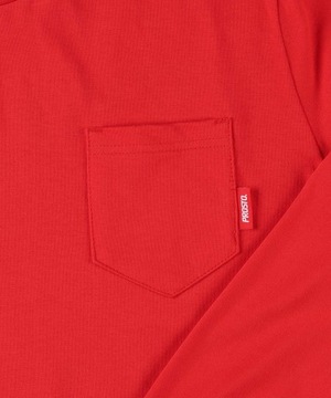Męska czerwona koszulka z długim rękawem longsleeve PROSTO Flazz M
