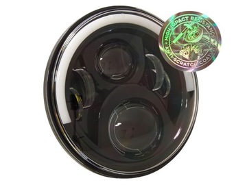 Светодиодная лампа ДХО чипы OSRAM 7-дюймовый черный отражатель