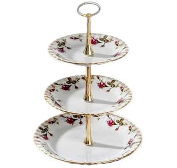 B013 ETAŻERKA IWONA PFP CHODZIEŻ PORCELANA RÓŻA
