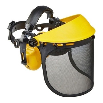 PRZYŁBICA OCHRONNA TWARZY OSŁONA SIATKA NAUSZNIKI