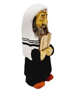 RĘCZNIE RZEŹBIONA FIGURKA DREWNIANA ŻYD - DUŻY 15CM - RÓŻNE MOTYWY