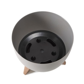 Чаша Roma цветочный горшок на ножках Ламела 290 Черный