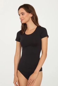 T-Shirt Gatta bezszwowa koszulka, czarny, S