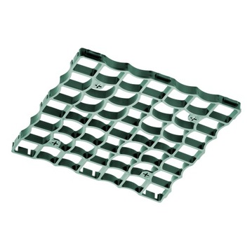 20 парковочных решеток для травяной дороги 50x50x3 см + 80 якорей GREEN ECO