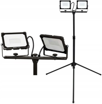 YATO REFLEKTOR LED ZE STOJAKIEM HALOGEN 2x30W IP65