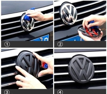 PLASTOVÉ ZNAKY PŘEDNÍ DO VOZIDLA VOLKSWAGEN BORA 2013-2015