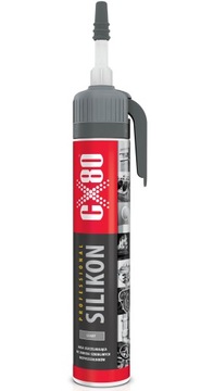 CX80 SILIKON WYSOKOTEMPERATUROWY SZARY 210ml APLIKATOR