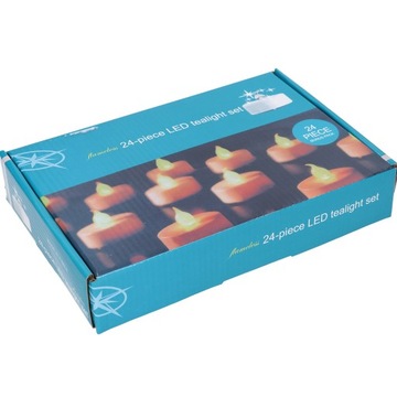 24x СВЕТОДИОДНЫЕ ЛАМПЫ-СВЕЧИ GRANK ВСТАВКА ДЛЯ ПОДСВЕЧИ TEALLIGHT GRADDLE