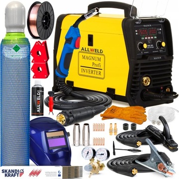 SPAWARKA INWERTOROWA MAGNUM MIG 203 EASY SYNERGIA MMA TIG 230V 200A FLUX
