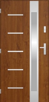 POLSKIE DRZWI ZEWNĘTRZNE INOX NPWAR 72MM 100CM Ud 1,3 czyste powietrze