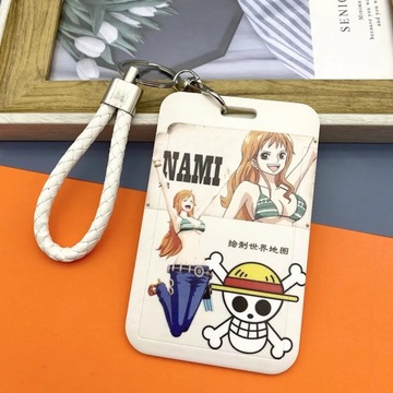 One Piece Luffy Men Business Card Holder Cartoon Anime Credit Card Bank ID