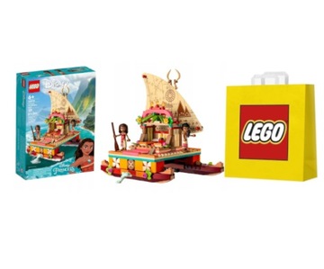 LEGO Disney 43210 Katamaran Vaiany + torebka prezentowa