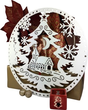 ДЕКОРАТИВНЫЙ КУЛОН, АЖУР, РОЖДЕСТВЕНСКОЕ УКРАШЕНИЕ, 39СМ