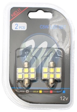 ZARÓWKA LED M-TECH 12V C5W 1.4W SV8.5 31MM 2SZT