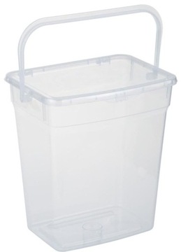 КОНТЕЙНЕР ДЛЯ СТИРАЛЬНОГО ПОРОШКА С МЕРКОЙ ДЛЯ КАПСУЛ НАБОР 6 Л Прозрачный
