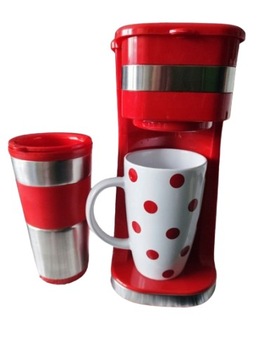 КОФЕ ПЕРЕДАЧИ С ТЕРМОКРУЖКОЙ НА ВЫНОС 420МЛ КРАСНЫЙ