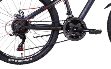 Rower Górski MTB 24 SHIMANO 21 biegów 2xTarcze RAMA 13' KOŁA 26 135-155cm