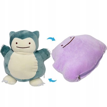 MASKOTKA POKEMON DITTO SNORLAX 2w1 PLUSZAK Z POLSK