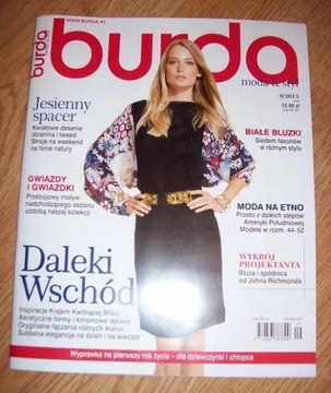 Czasopismo Burda moda&styl 9/2013 moda dzieci