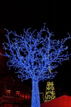 Подсветка елки 30 Mer 300 LED холодный белый