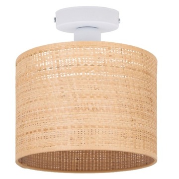 SKANDYNAWSKA LAMPA SUFITOWA PLAFON RATAN RATTAN