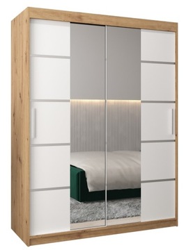 Szafa przesuwna do przedpokoju pojemna V4 150 cm