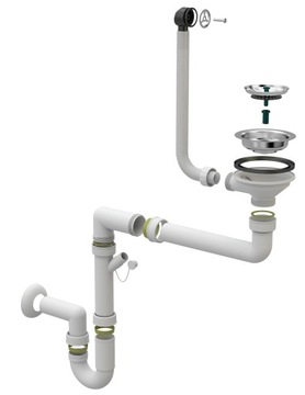 ОДНОКАМЕРНЫЙ РУЧНОЙ НАСТЕННЫЙ СИФОН ДЛЯ МОЙКИ