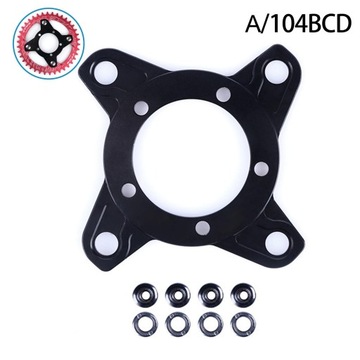 Для Bafang Mid Drive 104BCD 130BCD Spider Black U0P7 Адаптер диска двигателя