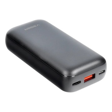 Bateria zewnętrzna (Powerbank) VEGER S10 - 10 000mAh LCD Quick Charge PD 20