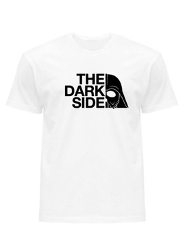 KOSZULKA T-SHIRT MĘSKI DARK SIDE BIAŁY XL